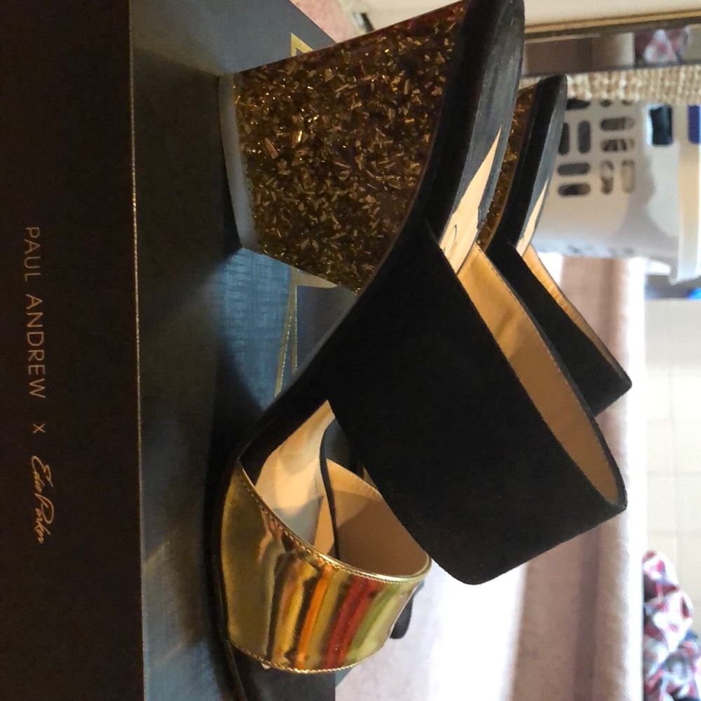 Paul Andrew x Edie Parker slide heels